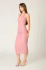 Ruched Mesh Midi Dress sold by Cotton Candy LA