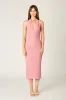 Ruched Mesh Midi Dress sold by Cotton Candy LA