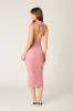 Ruched Mesh Midi Dress sold by Cotton Candy LA