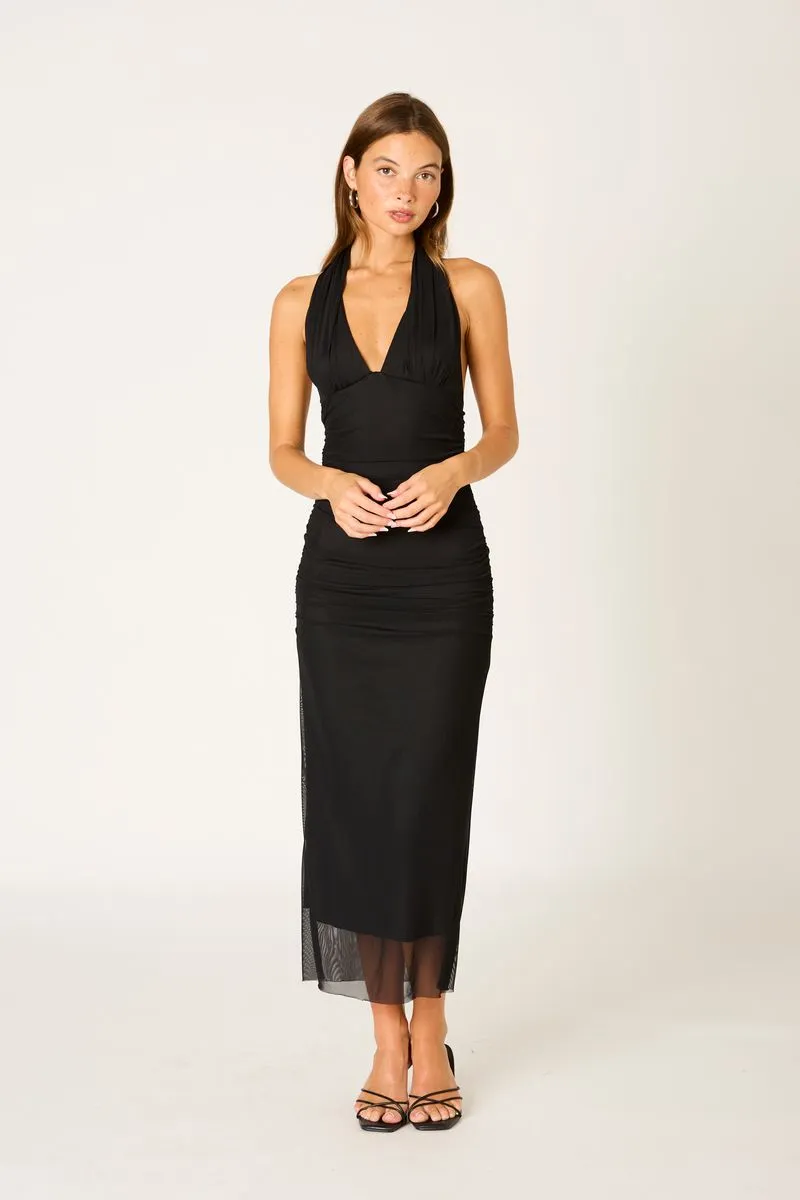 Ruched Mesh Midi Dress sold by Cotton Candy LA