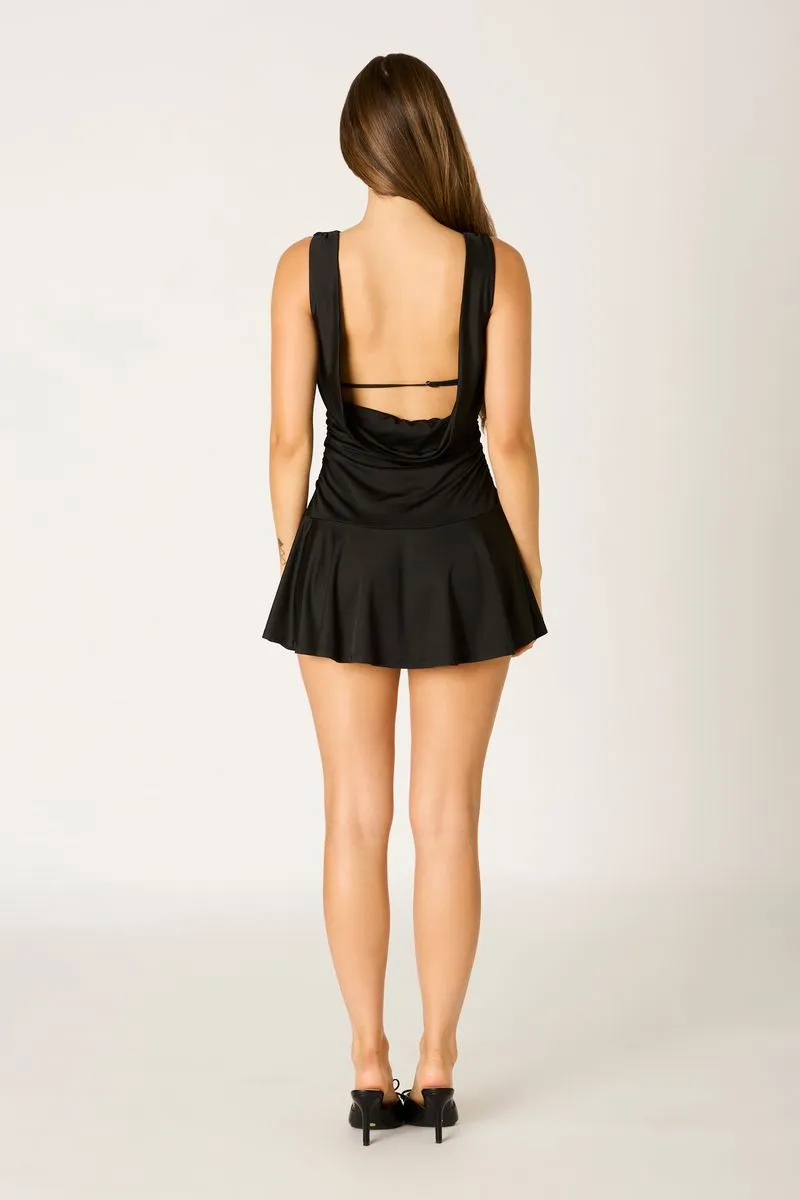Ruched Open-Back Mini Dress sold by Cotton Candy LA product image thumbnail 3