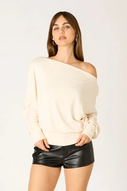 Off-Shoulder Jersey Top sold by Cotton Candy LA