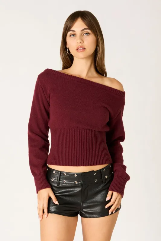 Off-Shoulder Sweater Top sold by Cotton Candy LA