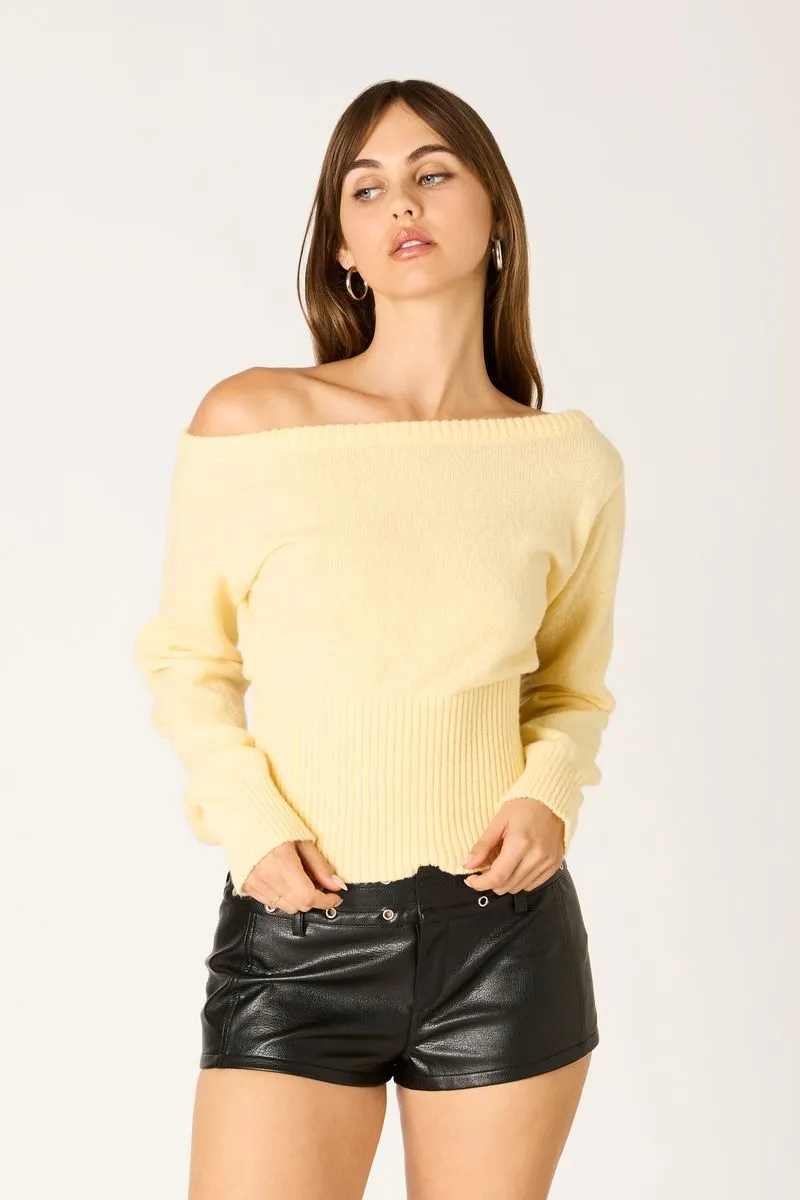 Off-Shoulder Sweater Top sold by Cotton Candy LA