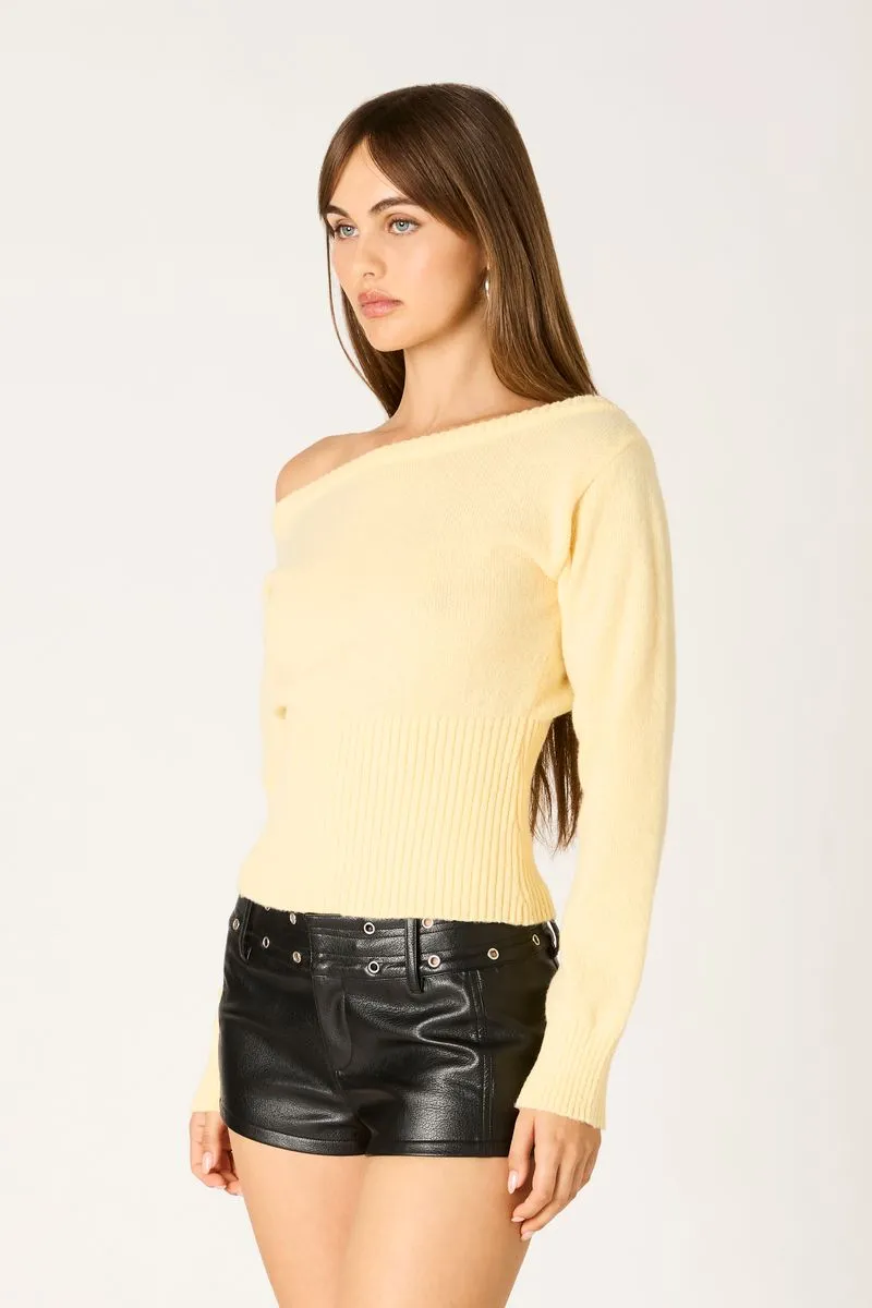 Off-Shoulder Sweater Top sold by Cotton Candy LA product image thumbnail 3