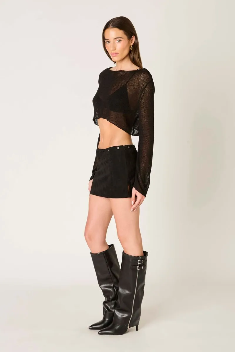 Sheer Knit Long Sleeve sold by Cotton Candy LA product image thumbnail 3