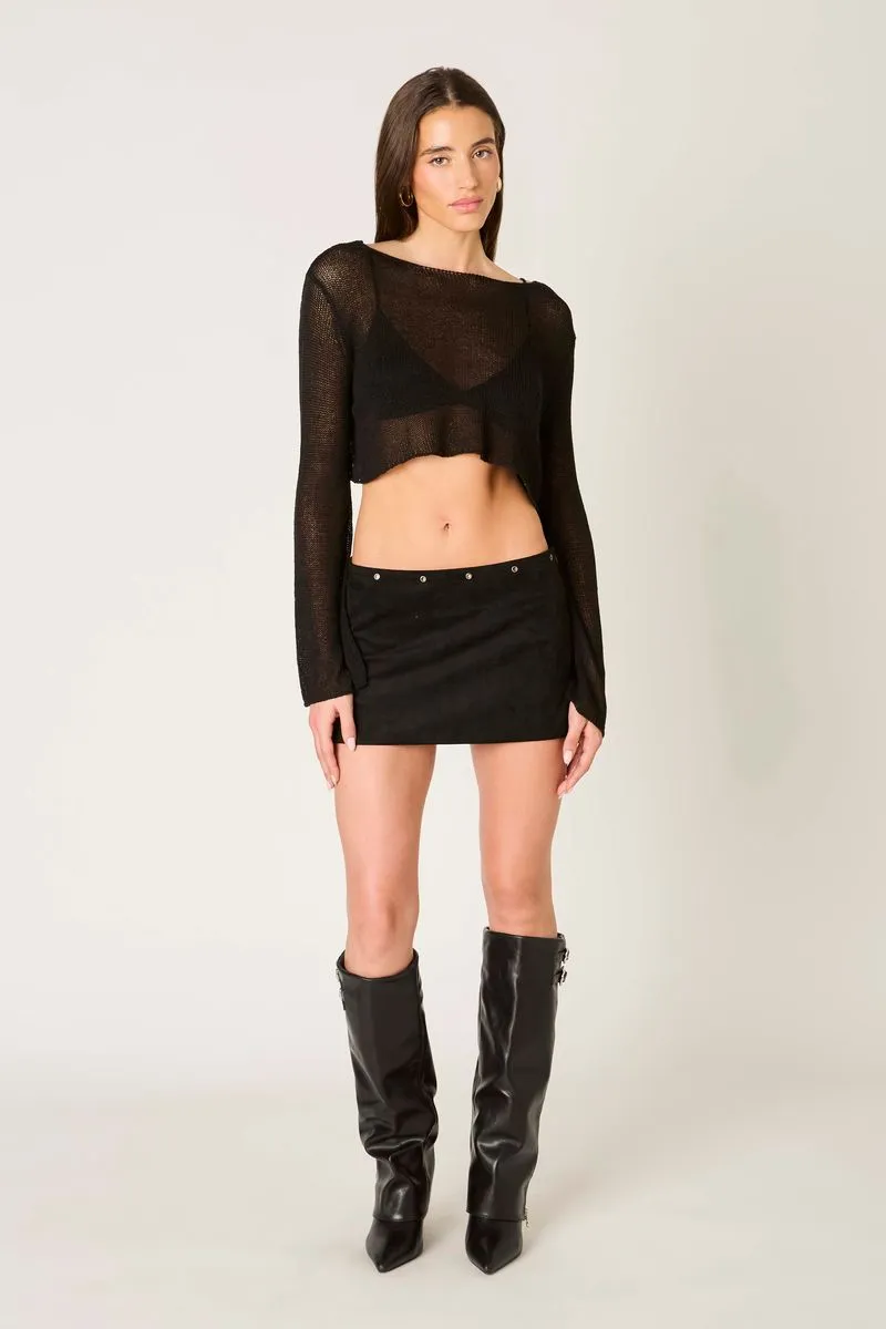 Sheer Knit Long Sleeve sold by Cotton Candy LA product image thumbnail 2