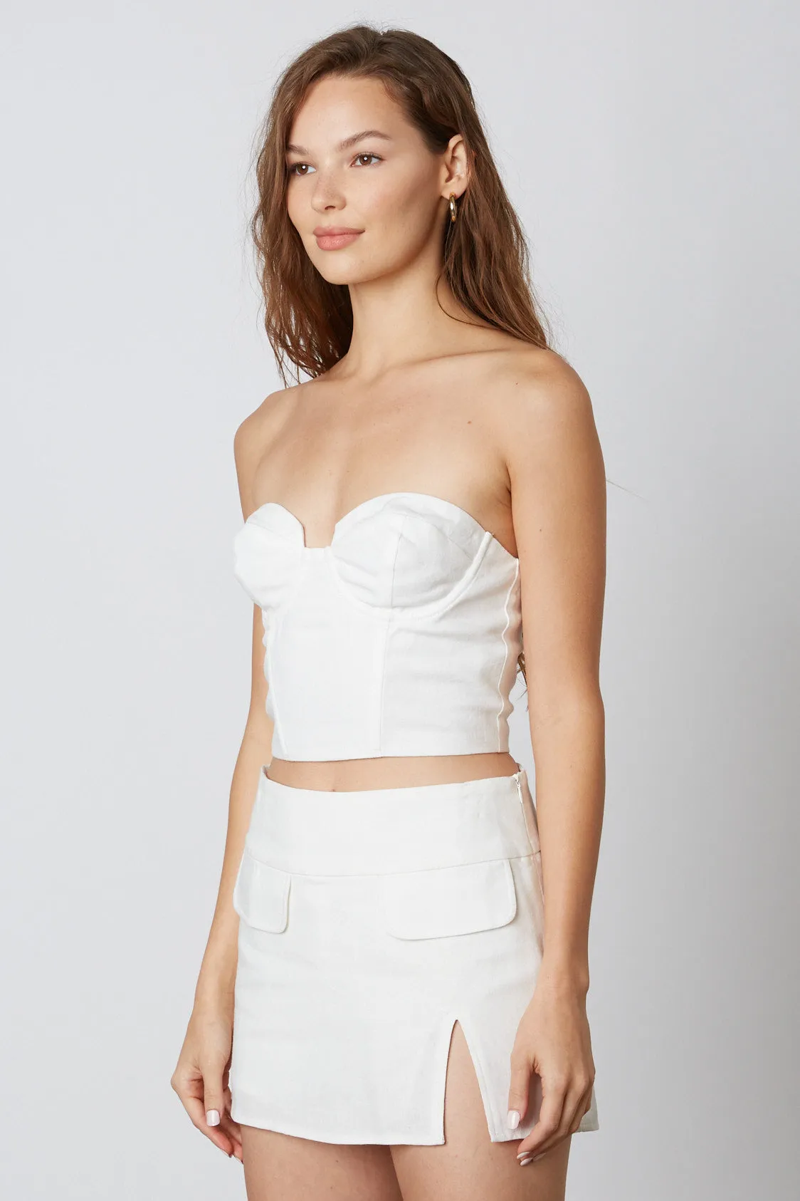 Strapless Linen Corset sold by Cotton Candy LA product image thumbnail 2