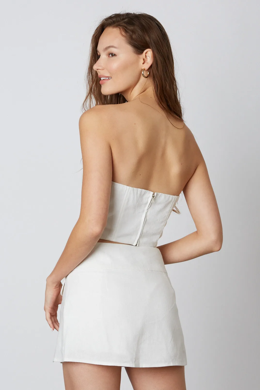 Strapless Linen Corset sold by Cotton Candy LA product image thumbnail 3