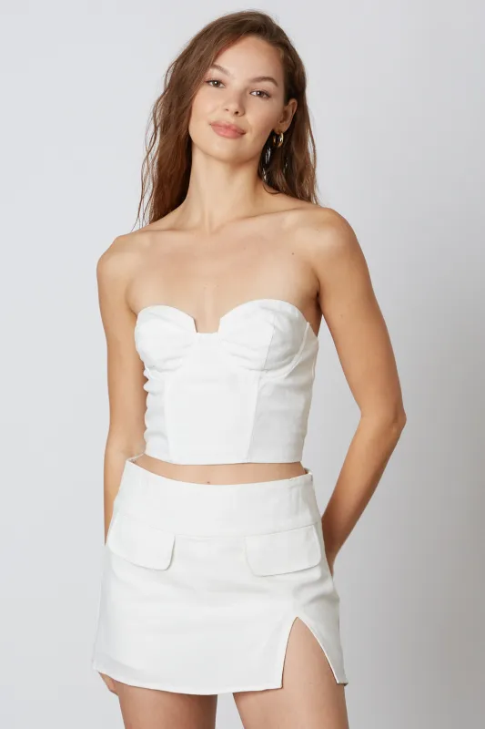 Strapless Linen Corset made by Cotton Candy LA