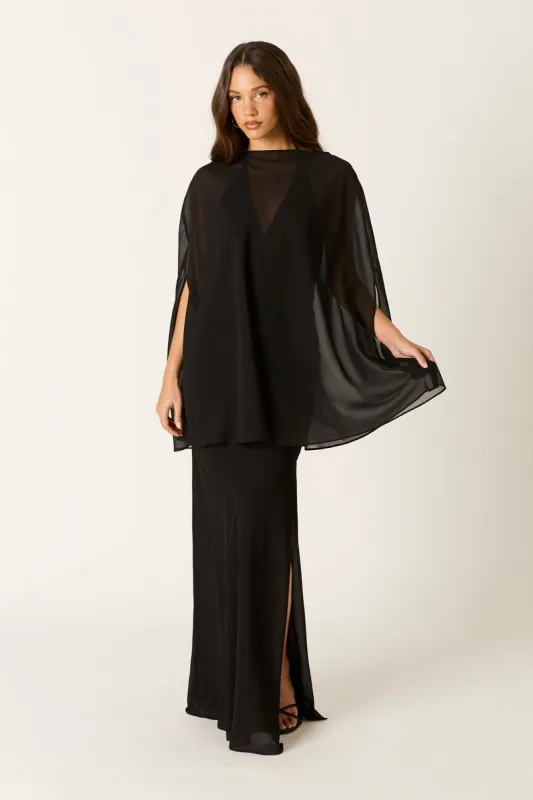 Sheer Chiffon Poncho made by Cotton Candy LA