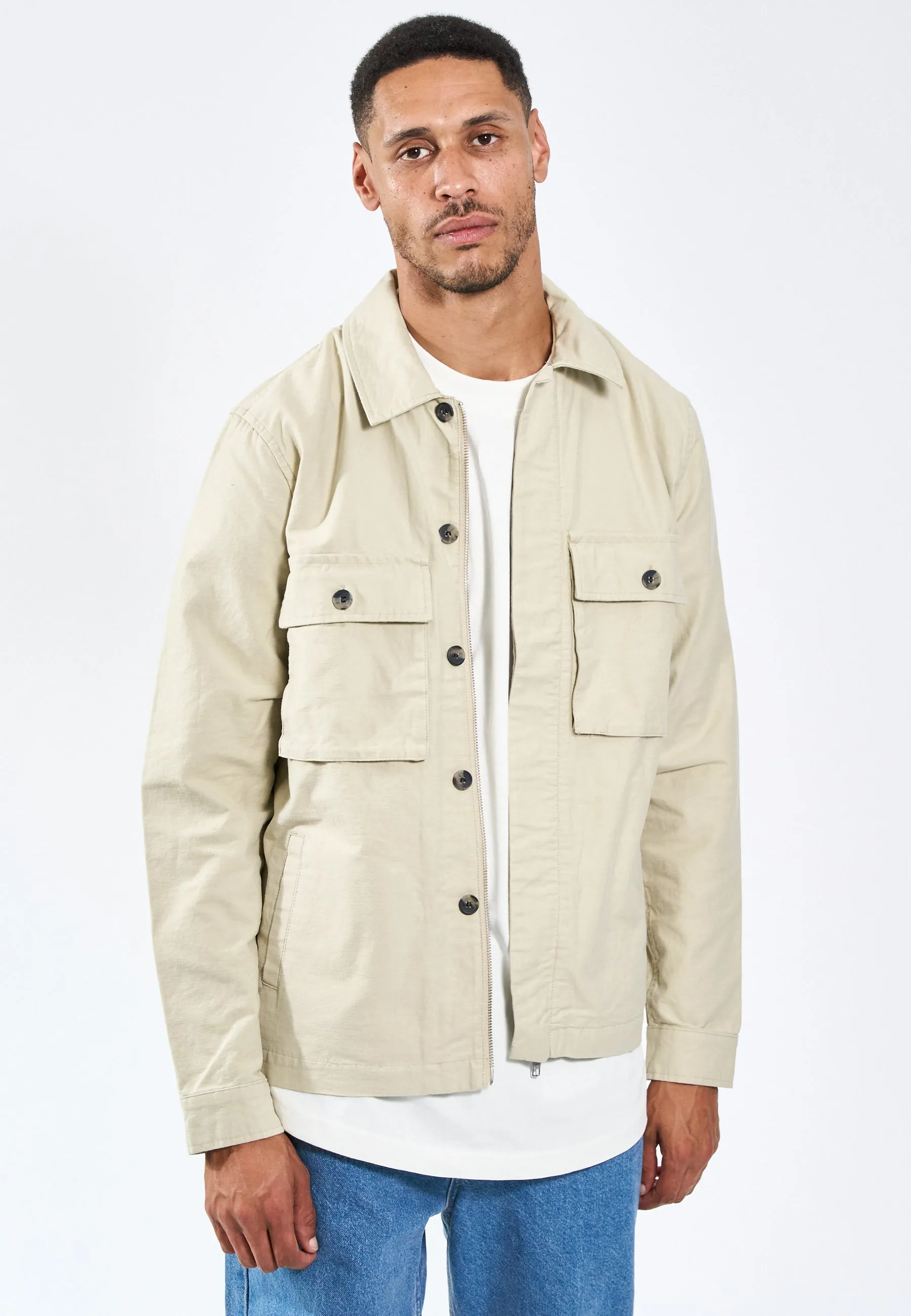 Monterey Overshirt - Bone White sold by Legends product image thumbnail 4