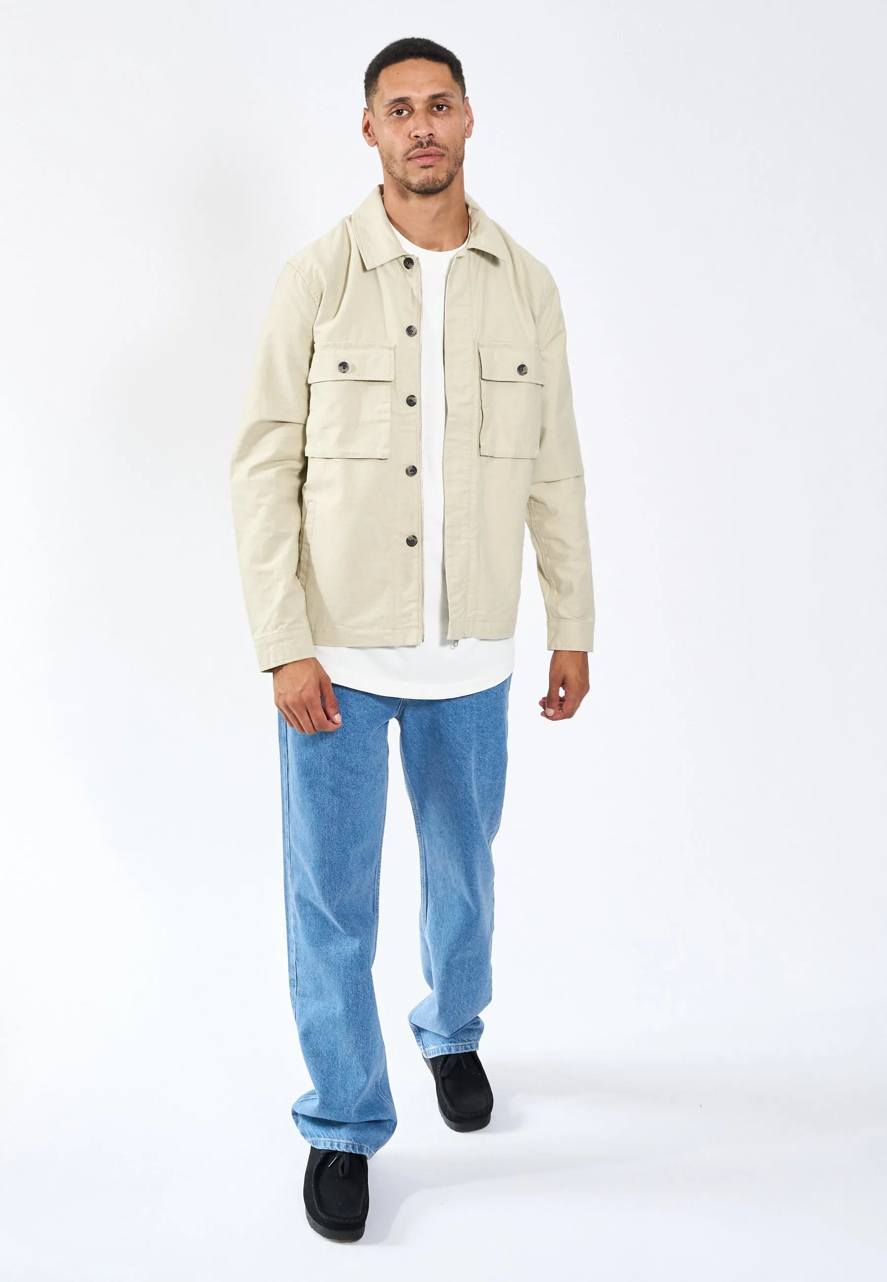 Monterey Overshirt - Bone White sold by Legends product image thumbnail 2