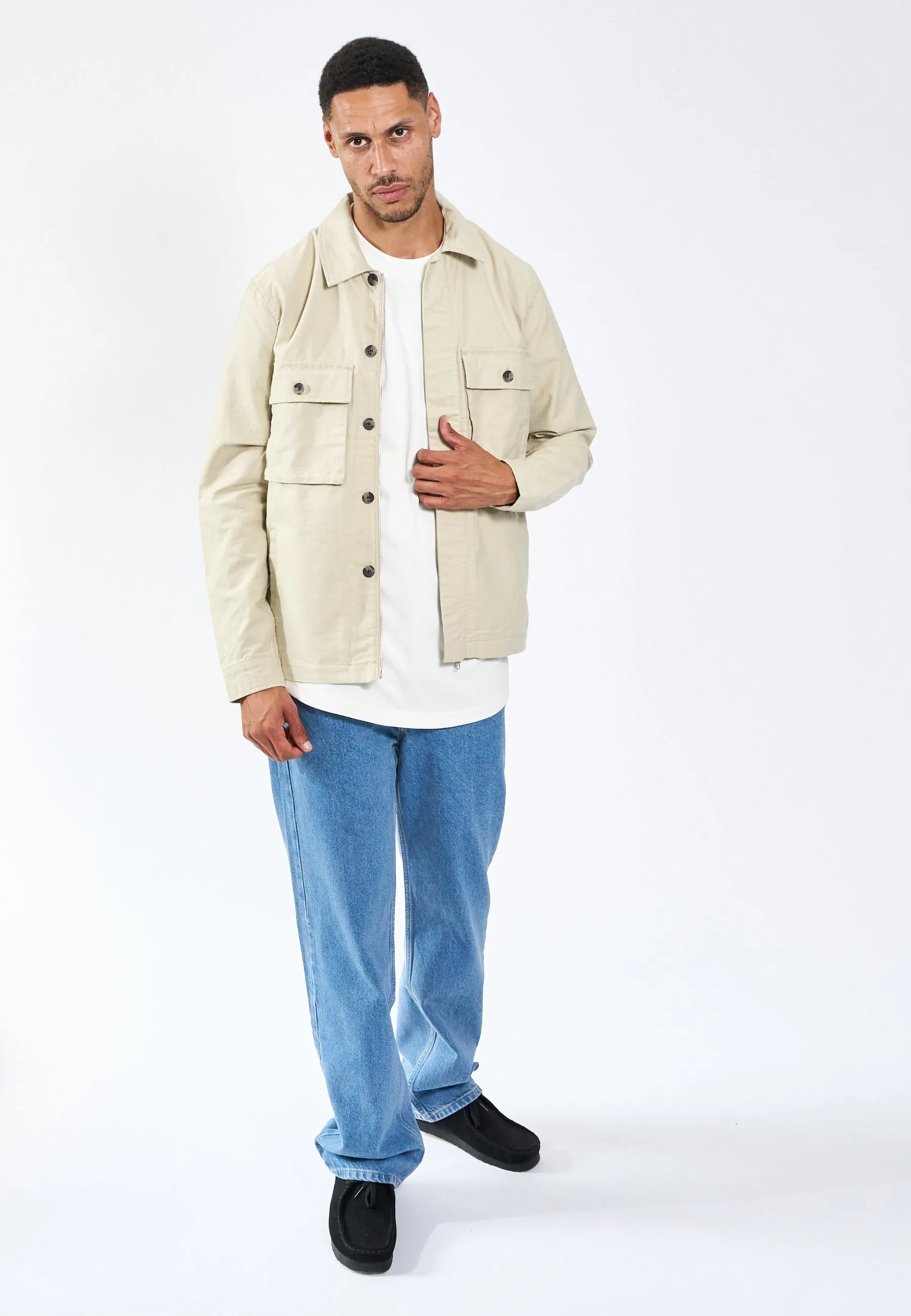 Monterey Overshirt - Bone White sold by Legends product image thumbnail 3