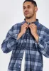 Russel Flannel Check 04 shirt - Sea Blue sold by Legends