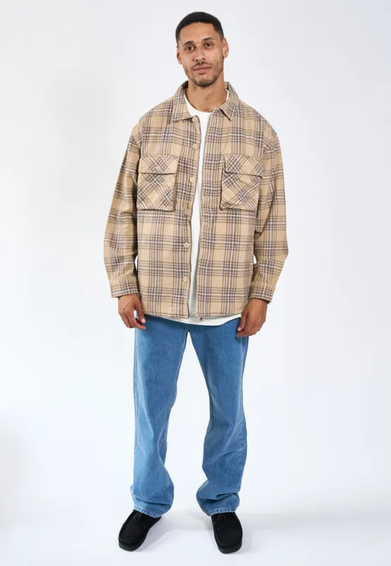 Fucking Awesome Heavy Flannel Overshirt / Red / White | Parallel