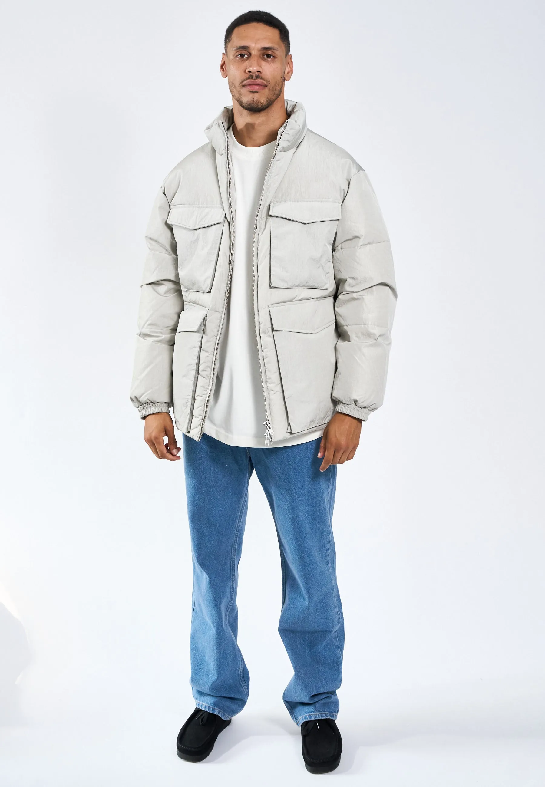 Laudo Puffer Jacket - Grey sold by Legends