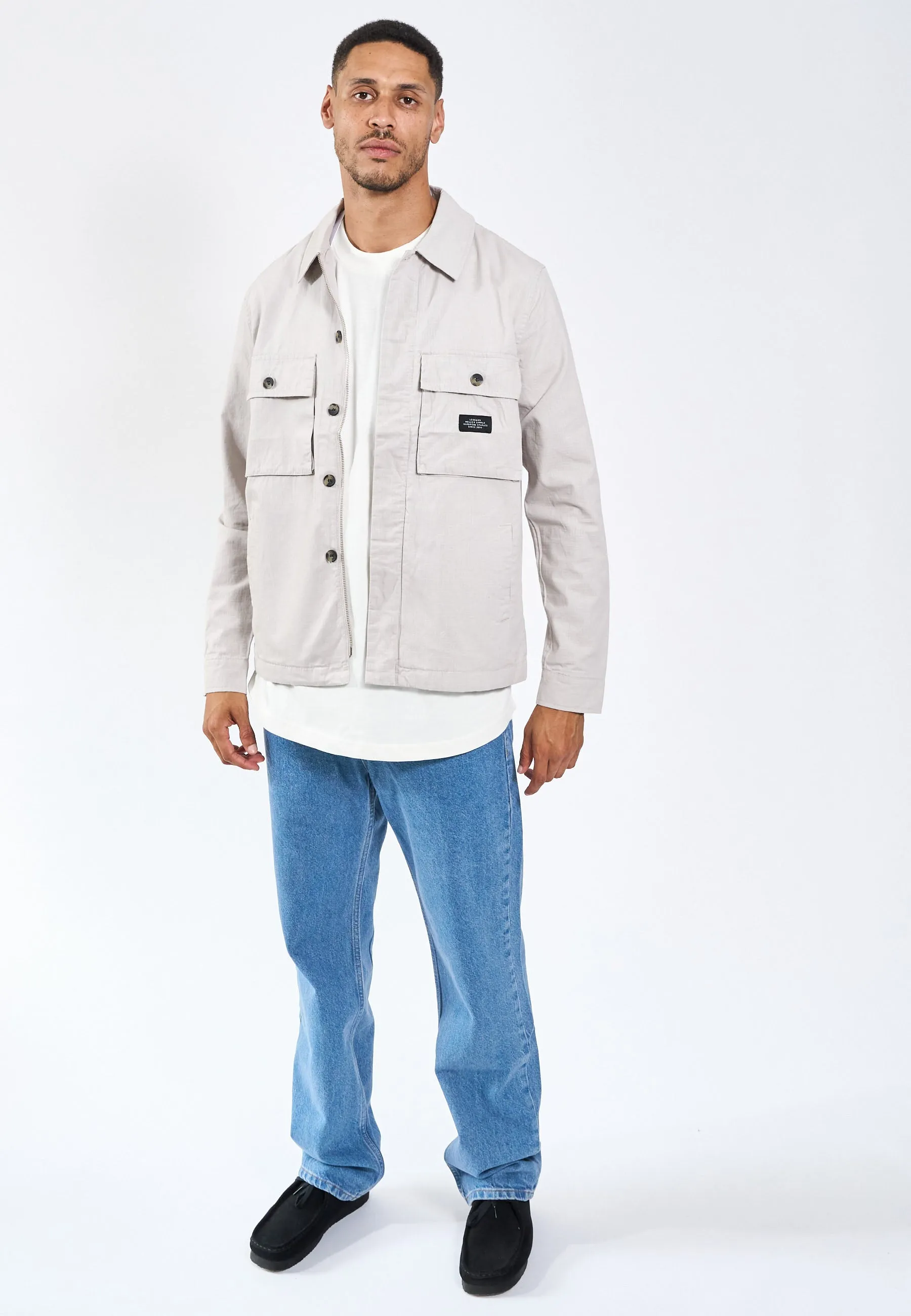 Monterey Overshirt - Grey sold by Legends