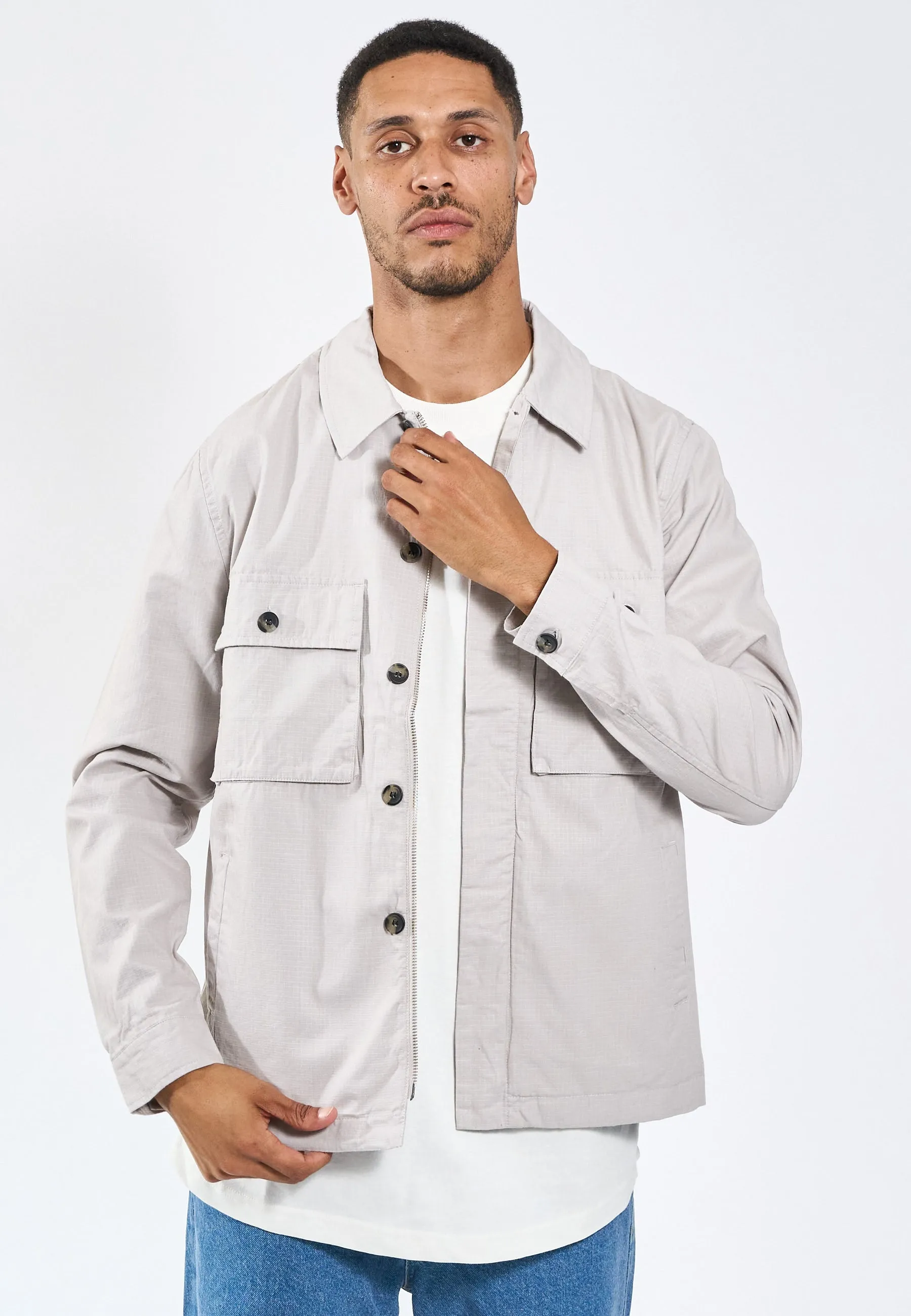 Monterey Overshirt - Grey sold by Legends product image thumbnail 5