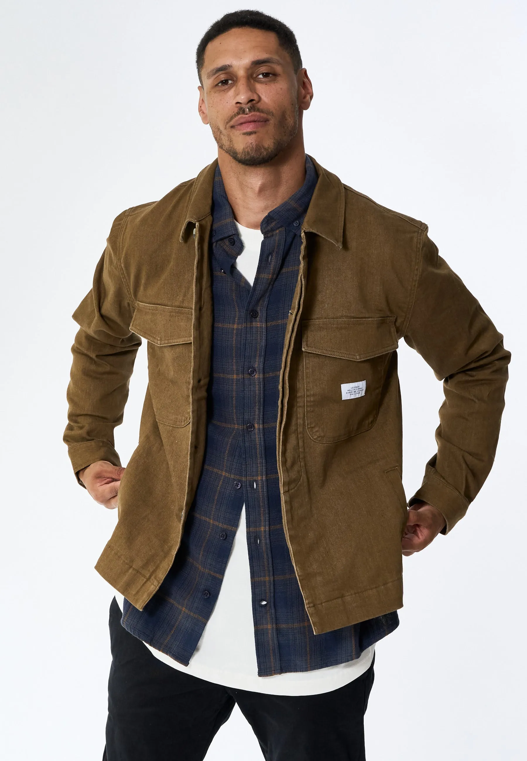 Baton Jacket - Brown Denim sold by Legends
