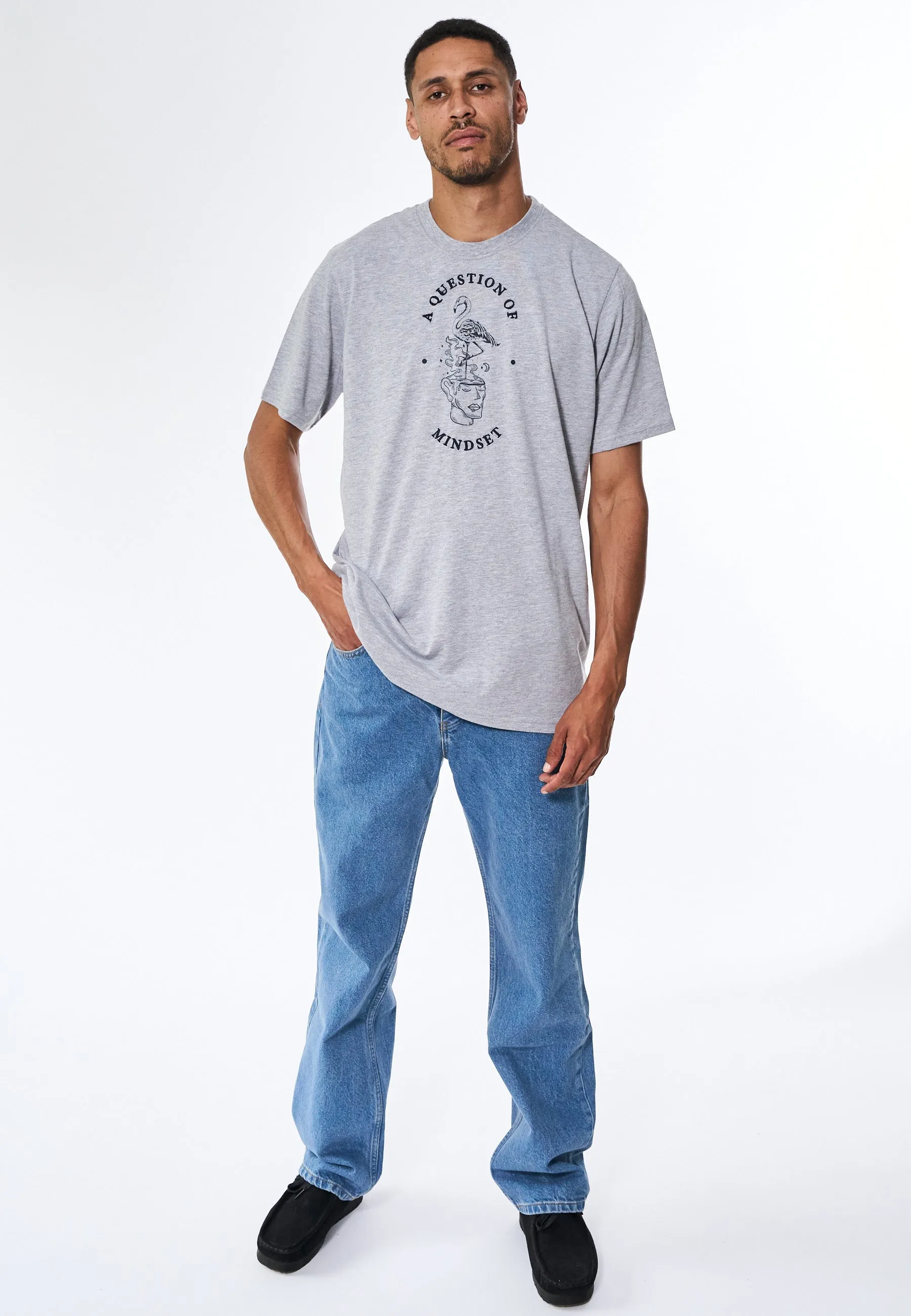 Tee Print Emb - Grey Melange sold by Legends product image thumbnail 2