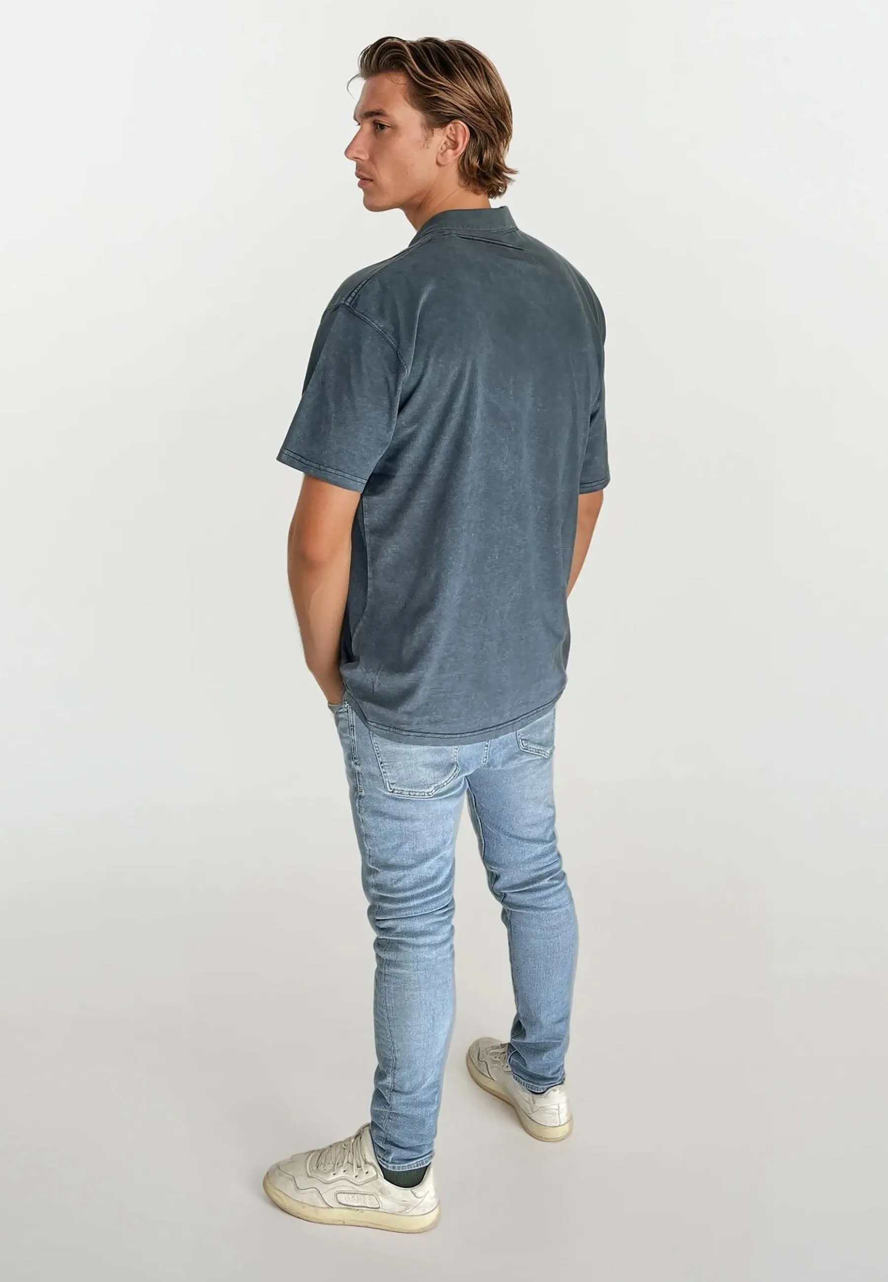 Ozzy Tee Acid Wash - Navy sold by Legends product image thumbnail 2
