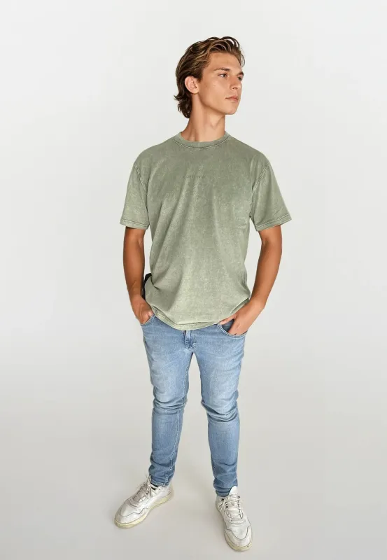 Ozzy Tee Acid Wash - Dusty Green sold by Legends