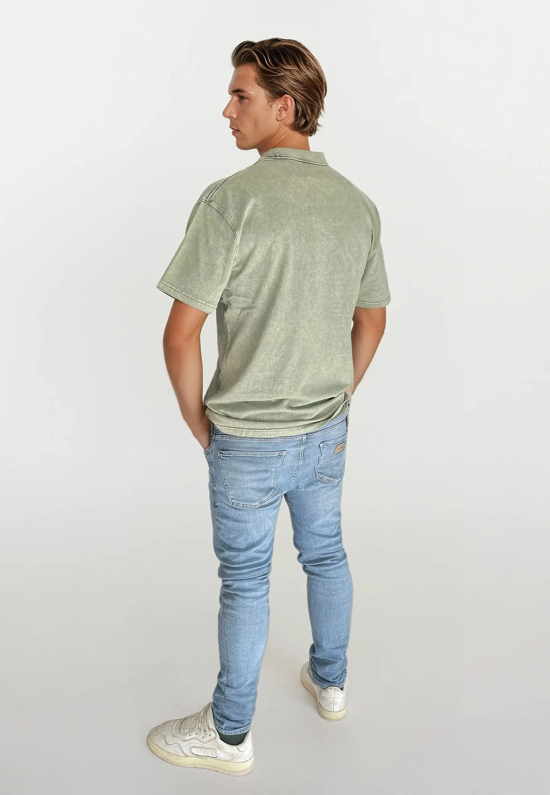 Ozzy Tee Acid Wash - Dusty Green sold by Legends product image thumbnail 2