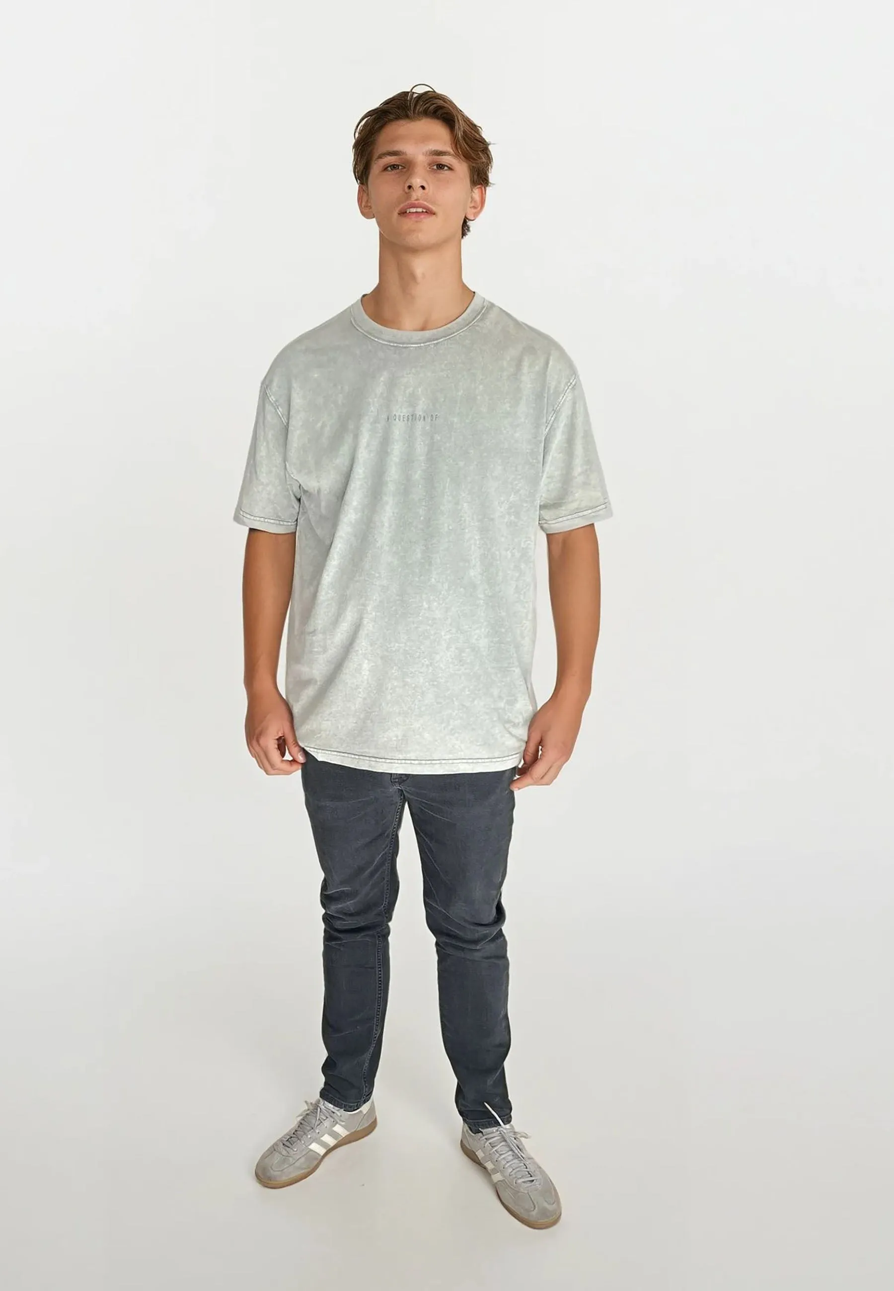 Ozzy Tee Acid Wash - Dusty Blue sold by Legends