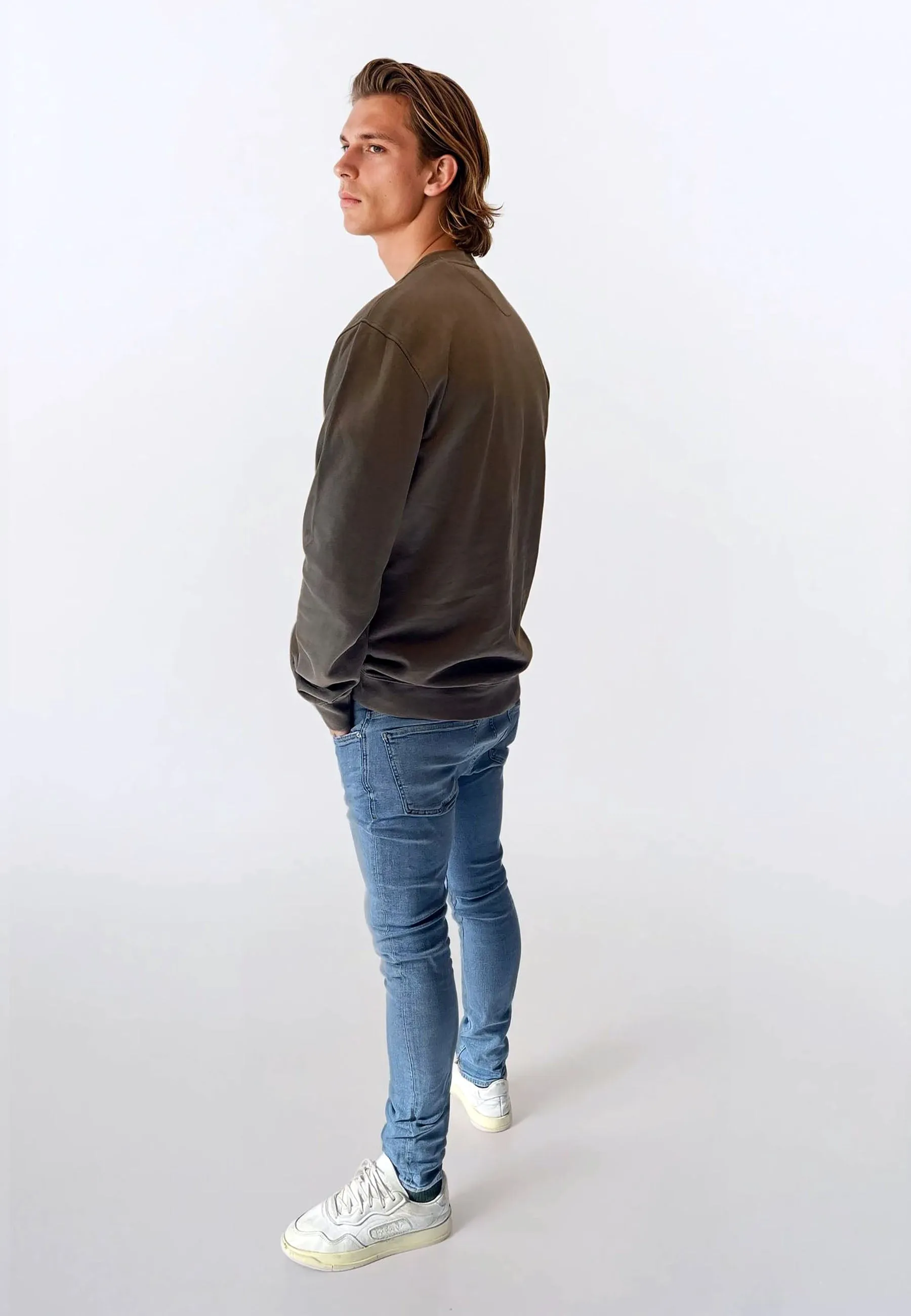 Johannes Crewneck Garment Dyed - Teak Brown sold by Legends product image thumbnail 2