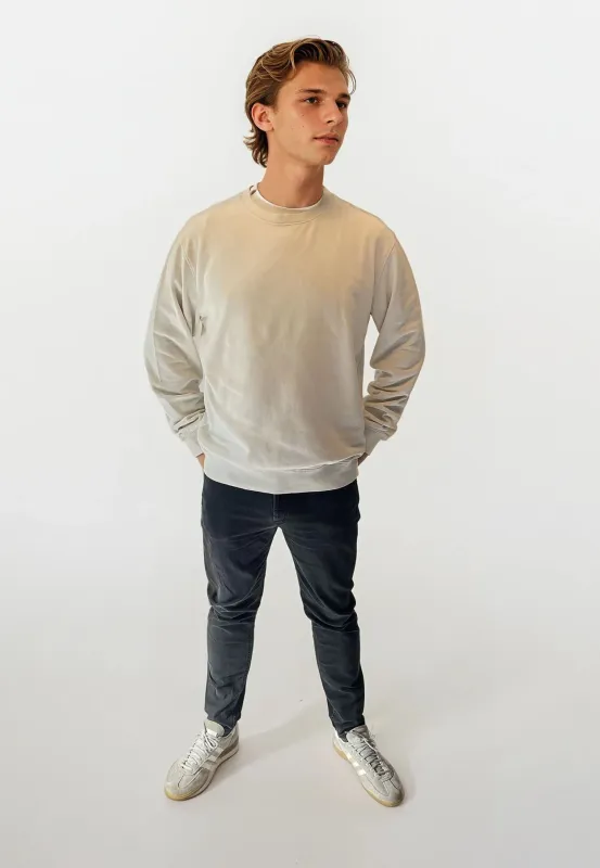 Johannes Crewneck Garment Dyed - Off White sold by Legends