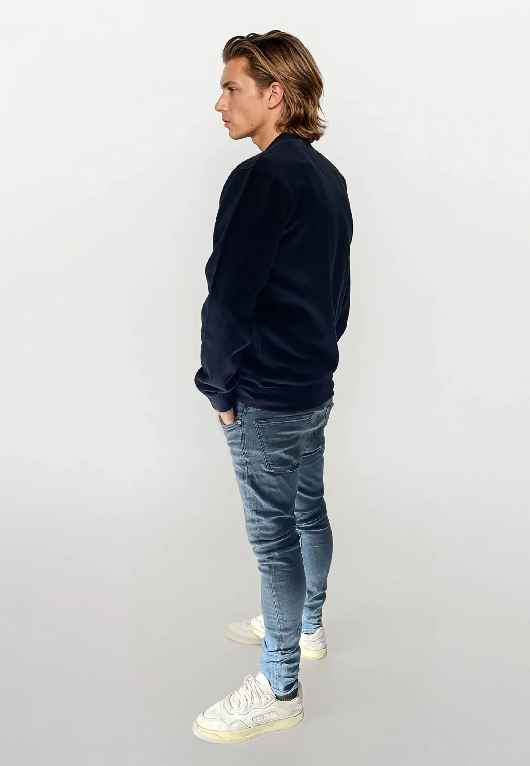 Johannes Crewneck Garment Dyed - Navy sold by Legends product image thumbnail 2