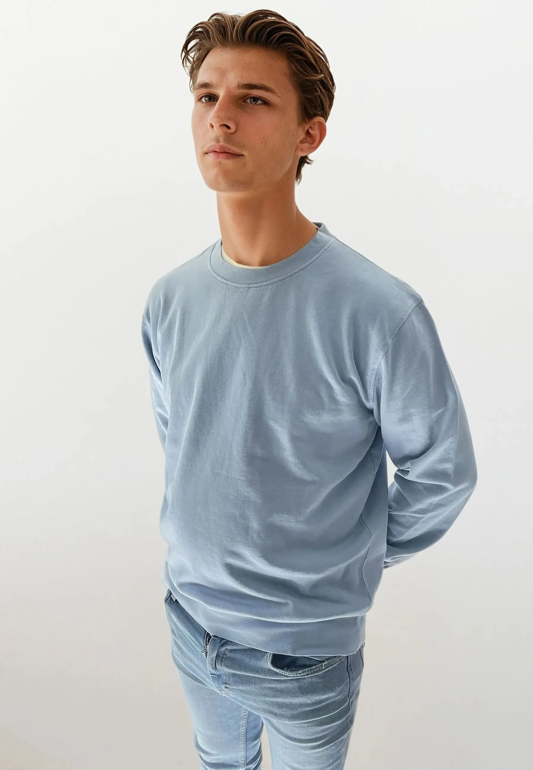 Johannes Crewneck Garment Dyed - Light Blue sold by Legends product image thumbnail 2