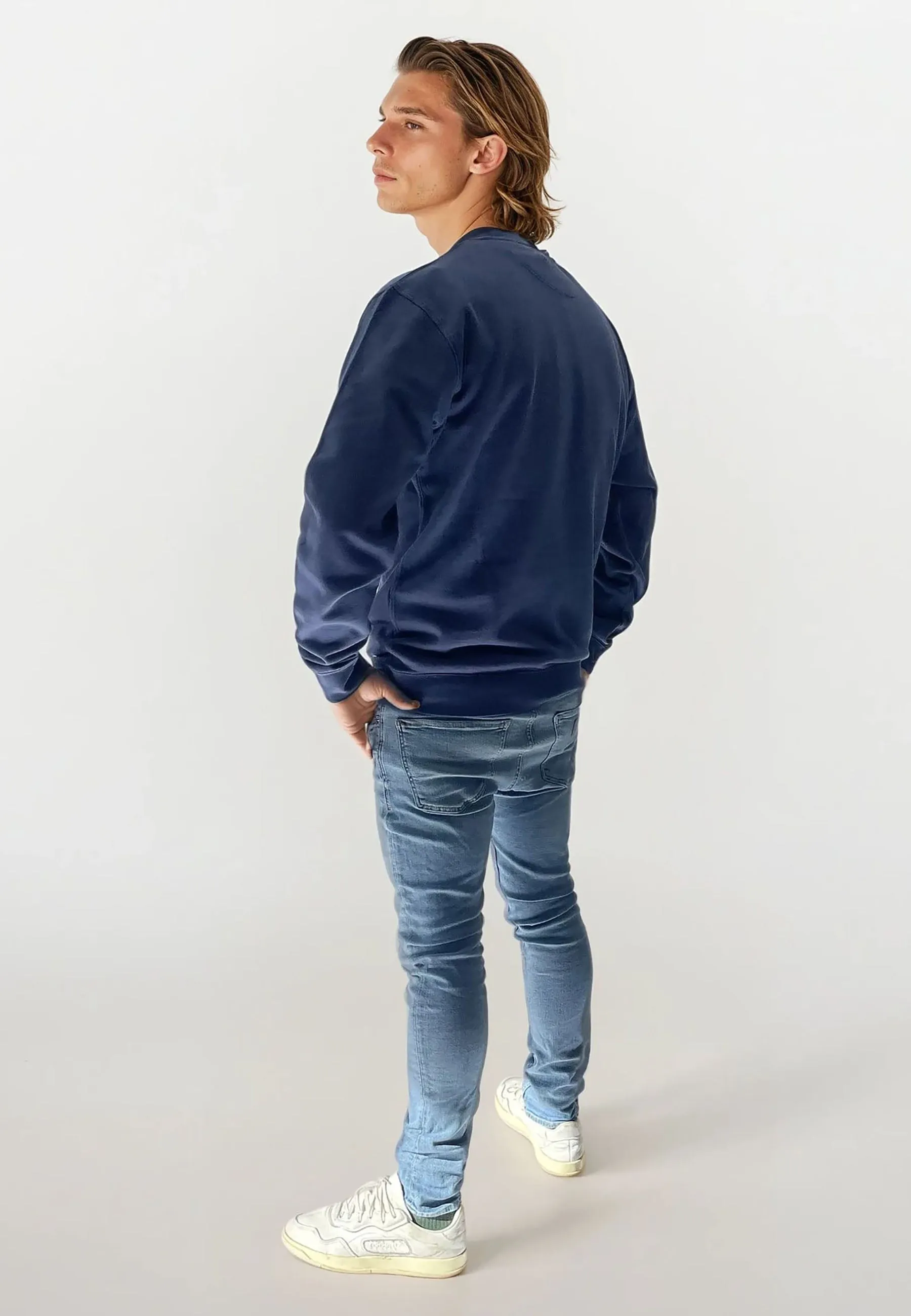 Johannes Crewneck Garment Dyed - Indigo sold by Legends product image thumbnail 2