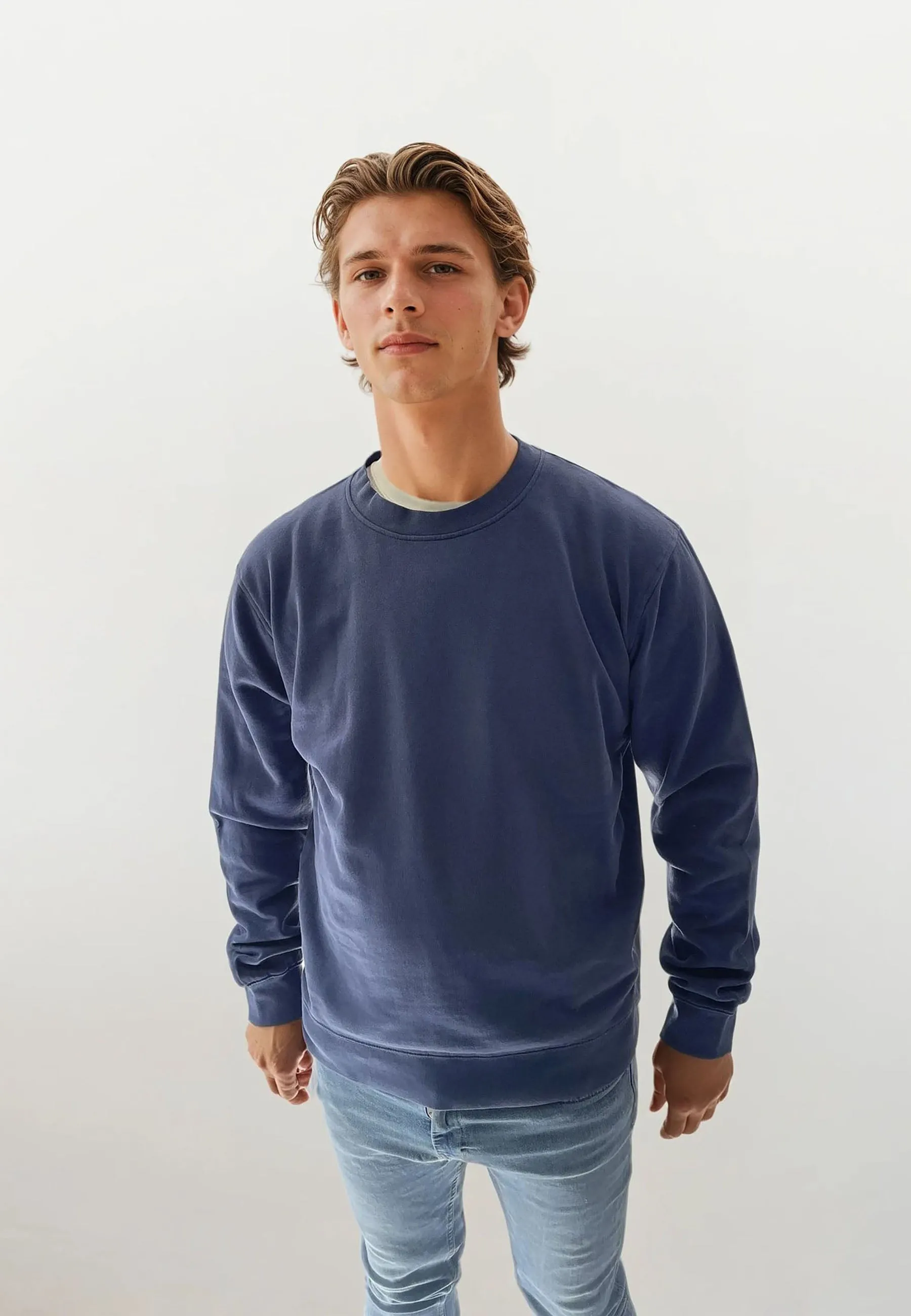 Johannes Crewneck Garment Dyed - Indigo sold by Legends product image thumbnail 3