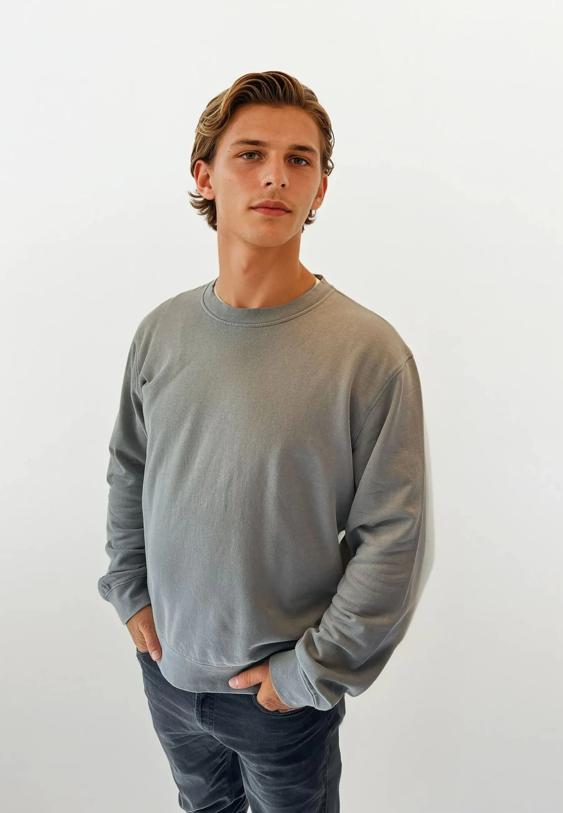 Johannes Crewneck Garment Dyed - Grey sold by Legends product image thumbnail 2