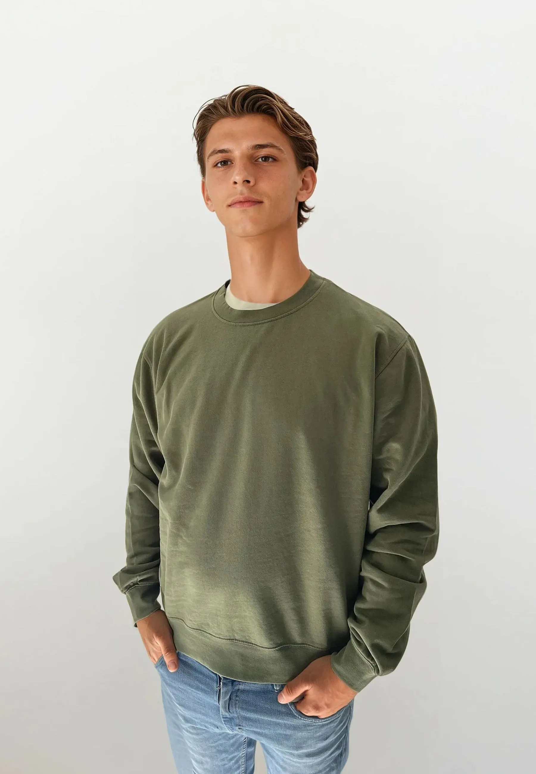 Johannes Crewneck Garment Dyed - Dusty Green sold by Legends product image thumbnail 2