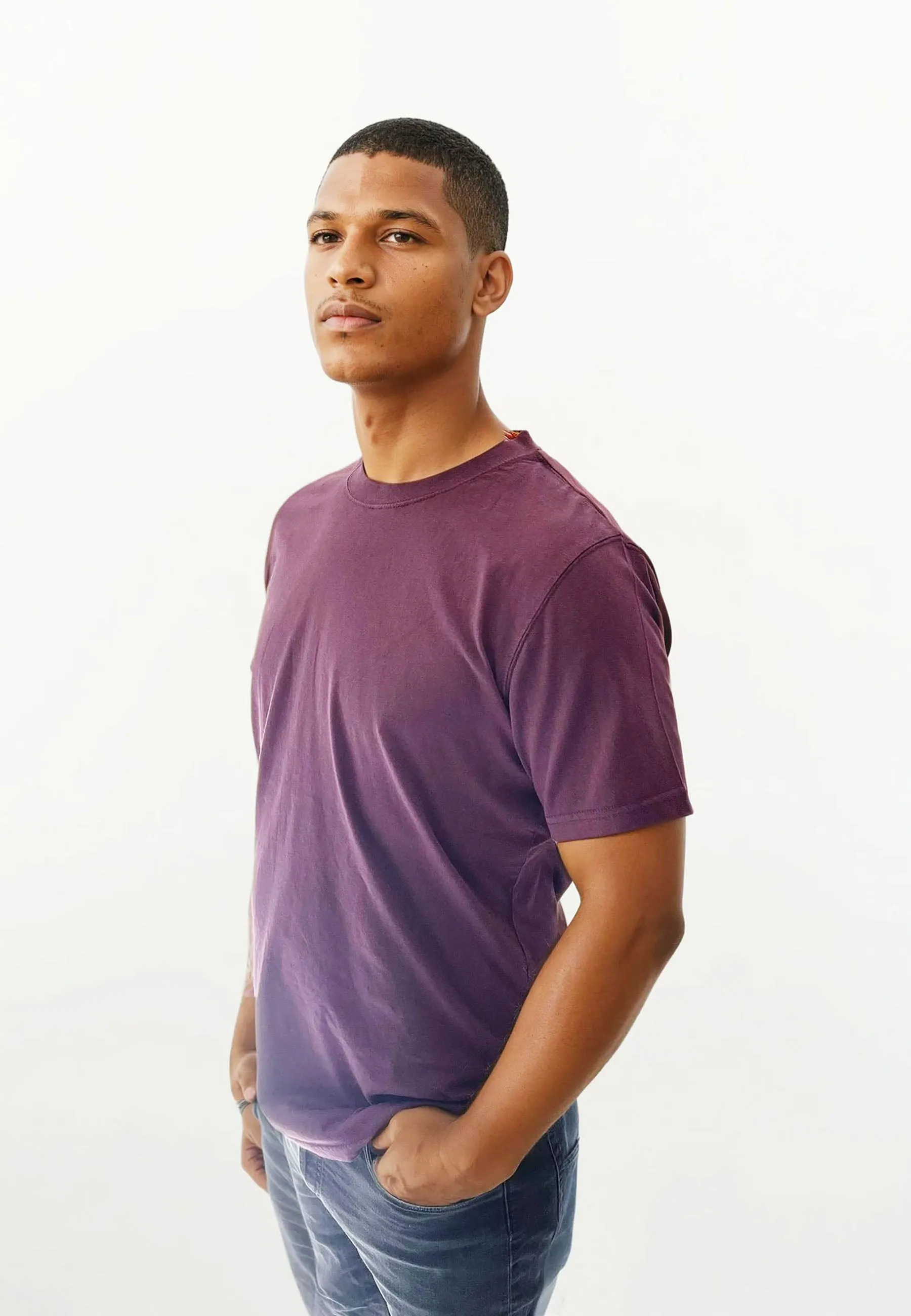 Anders Tee Garment Dyed - Plum sold by Legends product image thumbnail 2