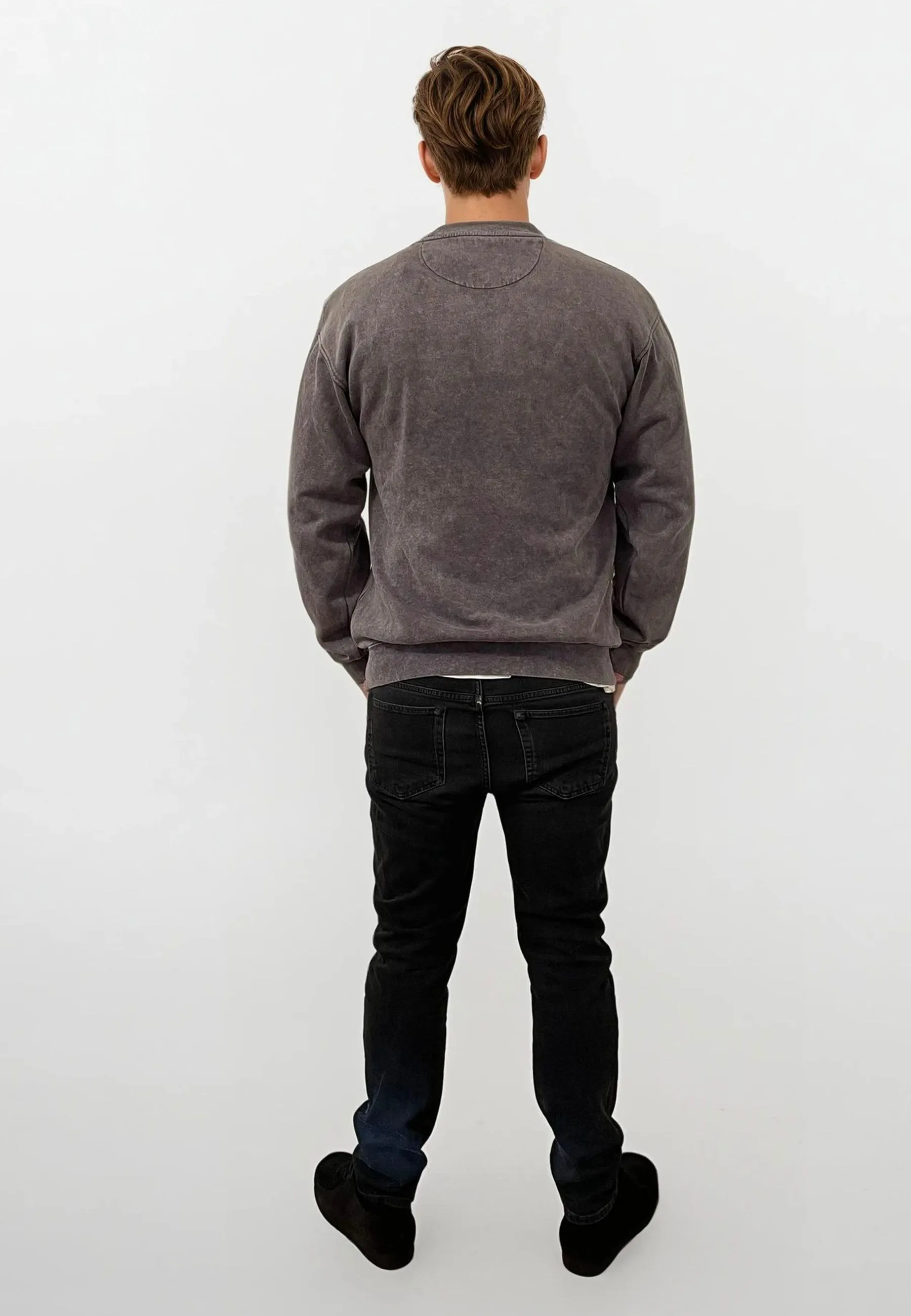 Ollie Crewneck Acid Wash - Plum sold by Legends product image thumbnail 2