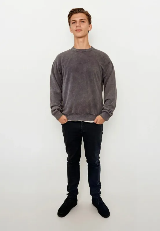 Ollie Crewneck Acid Wash - Plum sold by Legends