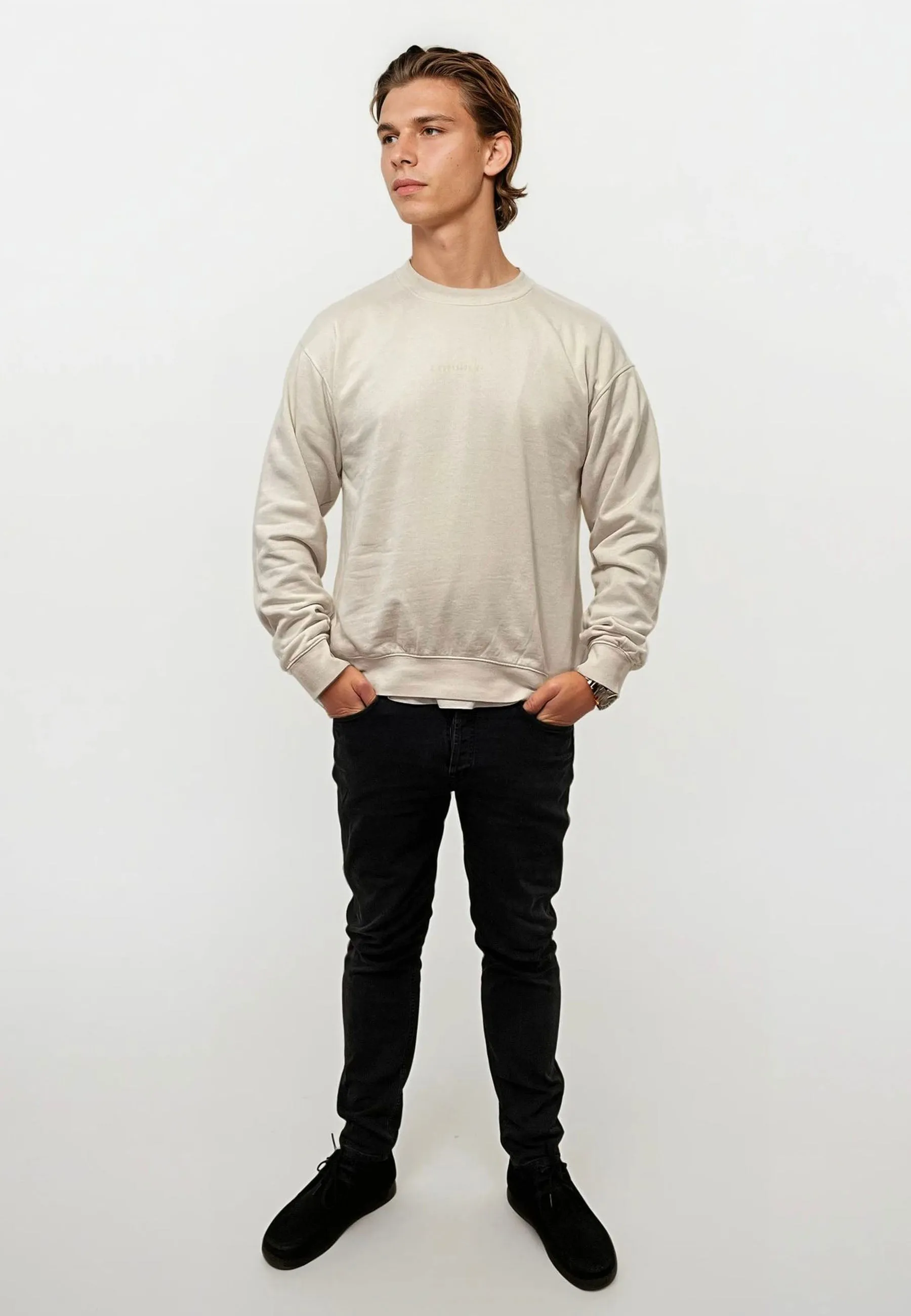 Ollie Crewneck Acid Wash - Off White sold by Legends