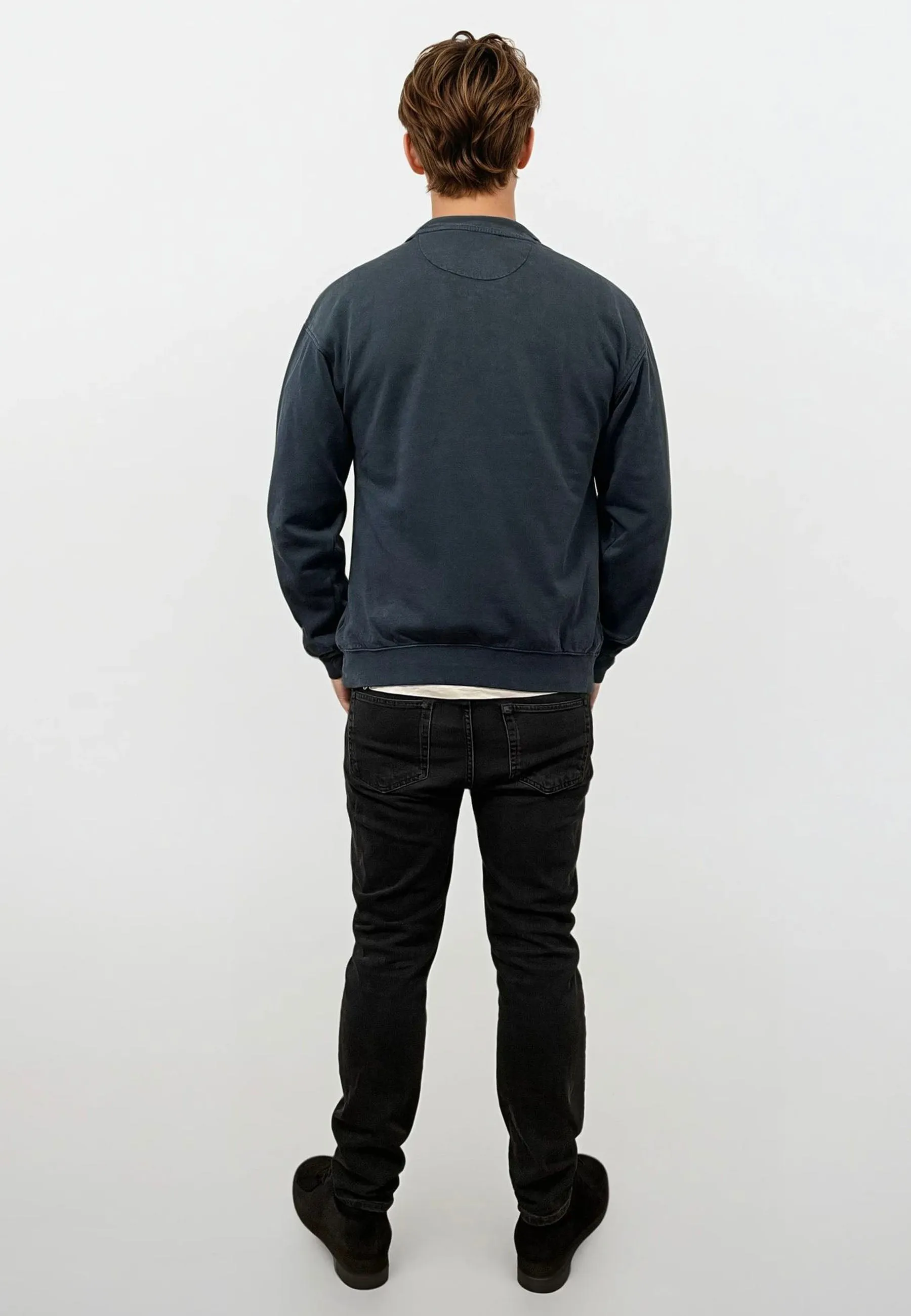Ollie Crewneck Acid Wash - Navy sold by Legends product image thumbnail 2