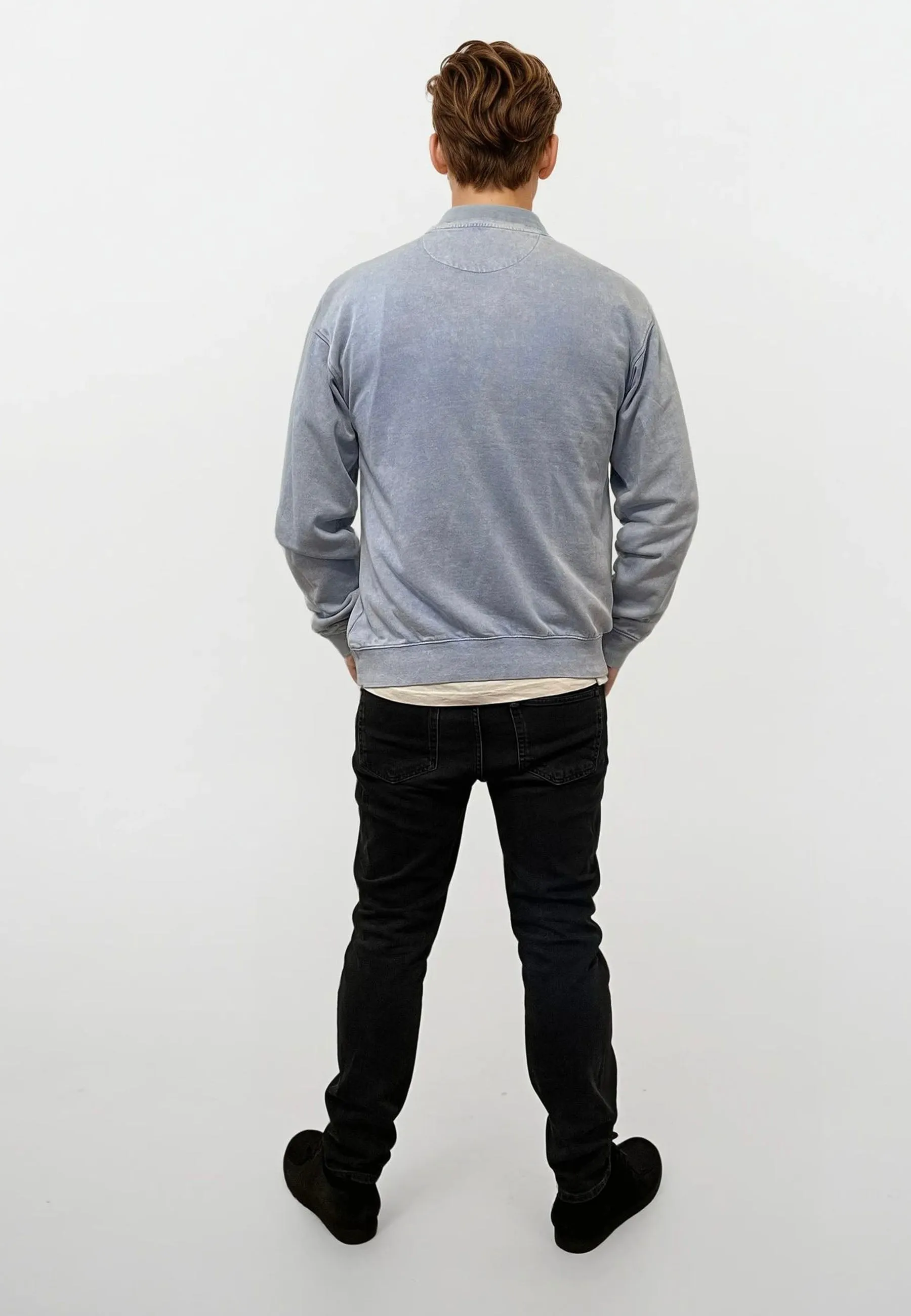Ollie Crewneck Acid Wash - Light Blue sold by Legends product image thumbnail 2