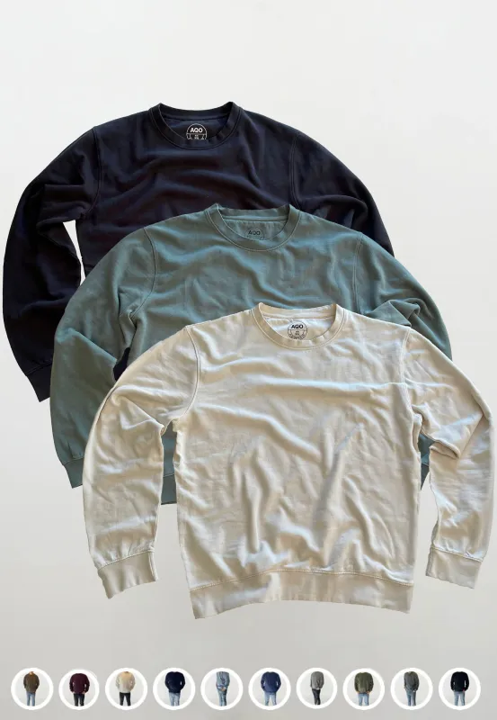 Johannes Crewneck Garment 3 PACK vælg imellem 10 FARVER sold by Legends