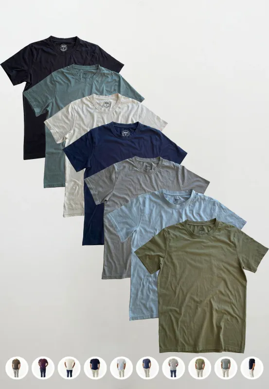 Anders Tee Garment 7 PACK vælg imellem 10 FARVER sold by Legends