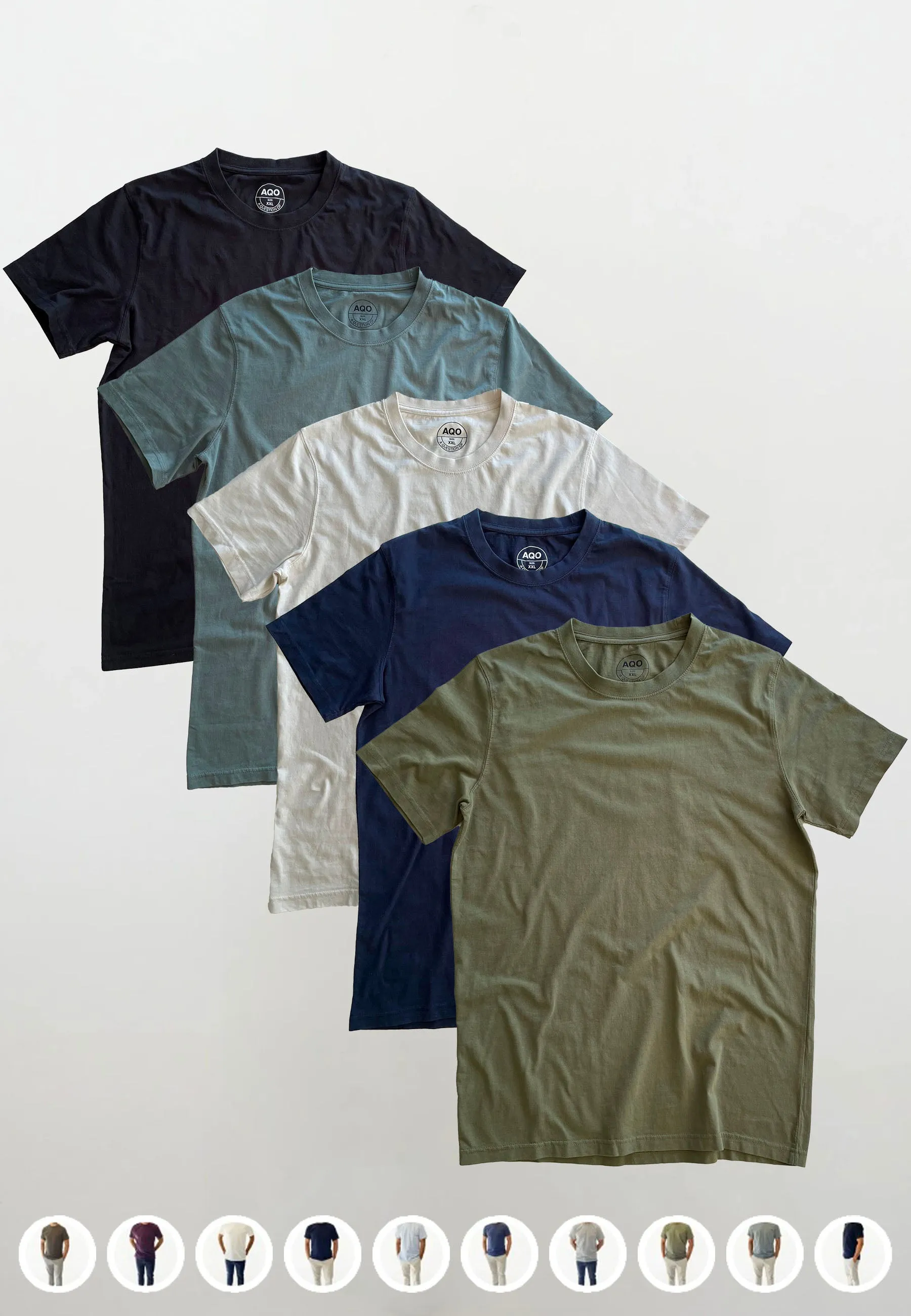 Anders Tee Garment 5 PACK vælg imellem 10 FARVER sold by Legends