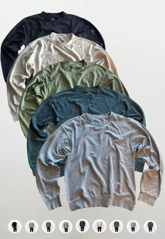 Ollie Crewneck Acid Wash 5 PACK vælg imellem 9 FARVER sold by Legends