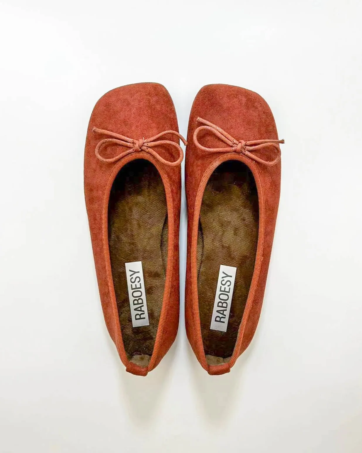 Suede Plain Toe Ballet Flats sold by Raboesy product image thumbnail 3