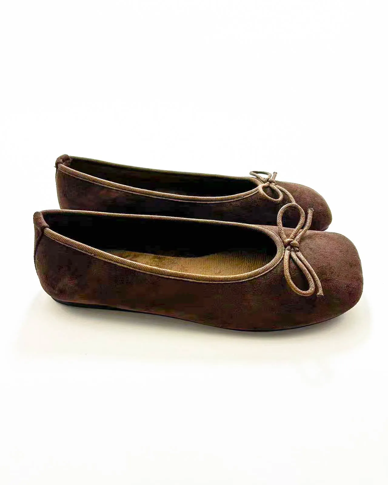 Suede Plain Toe Ballet Flats sold by Raboesy product image thumbnail 2