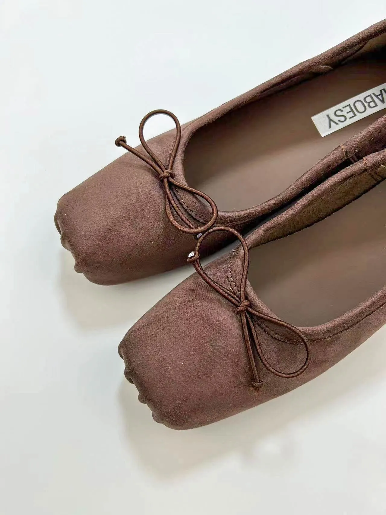 Fabric Plain Toe Ballet Heels sold by Raboesy product image thumbnail 5